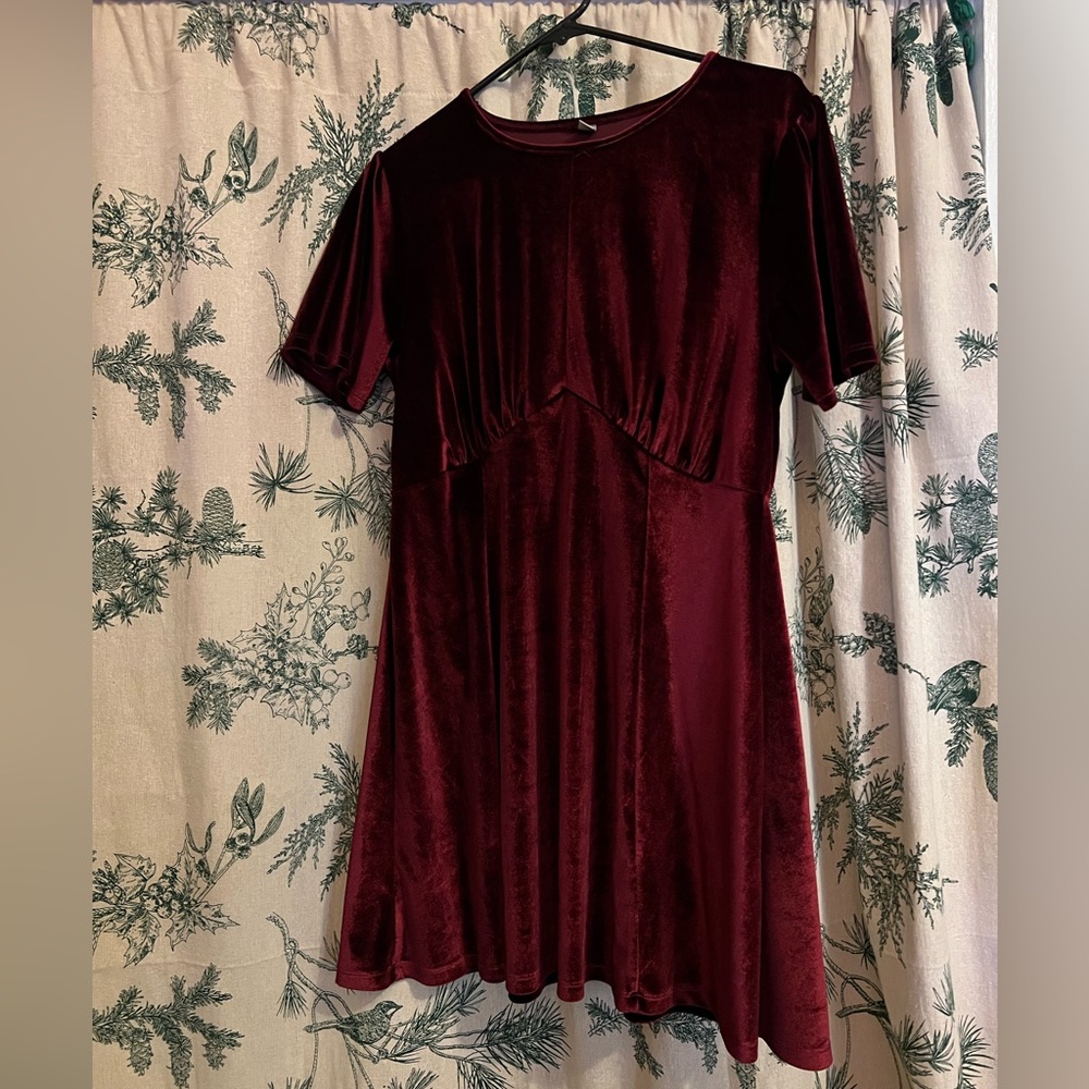 Velvet tea style dress